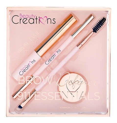 Set Esenciales Para Definir Cejas Dark Brown Beauty Creation Color Transparente