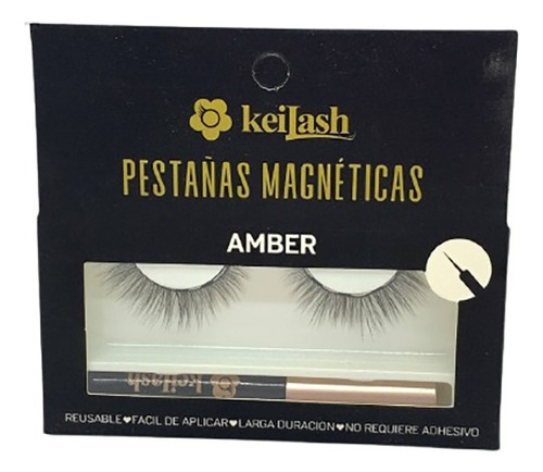 Keilash Pestaña Postiza Magnética Amber + Delineador