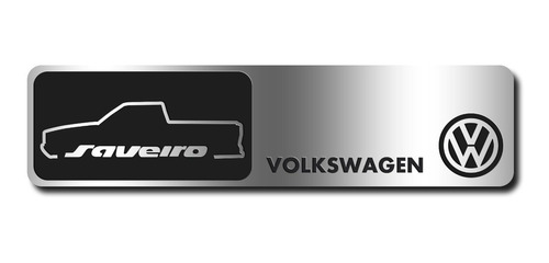 Emblema Badge Em Metal Volkswagen Vw Saveiro