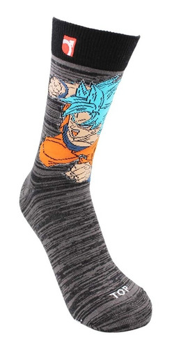 Imagen 3 de 3 de Calcetines Algodón Pack 2 Dragon Ball Super - Goku C1 Top
