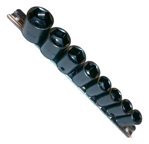 Juego Dados Corto Hexagonal De Impacto 3/8 Mm (9 Pz)