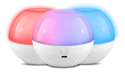 Mixigoo Lámpara Led De Noche De Mesa, Led De 16 Colore...
