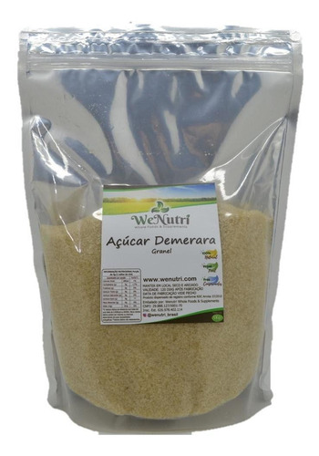 Açúcar Demerara Orgânico 500g Wenutri