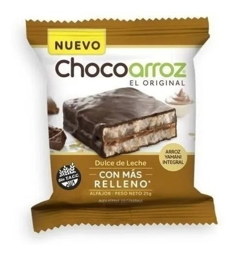 Alfajor Arroz Chocoarroz Chocolate Dulce De Leche Pack X30