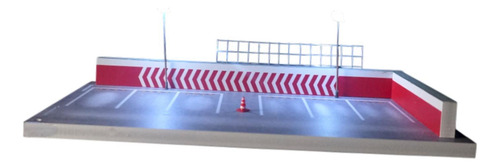 1:64 Modelo De Exhibición De Automóviles Garaje Diorama