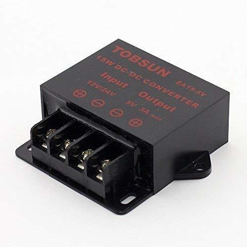 Imagen 3 de 3 de Epbowpt Dc 12v 24v A Dc 5v 3a 15w Convertidor Regulador De