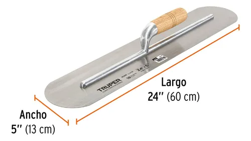 Llana De Base Redonda 61x13cm Mango Madera Truper