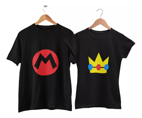 Playeras Parejas Dúo Mario Peac Novios Regalo