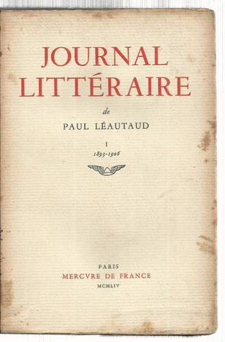 Léautaud Paul Journal Littéraire 19 Tomos O C 1954-1966