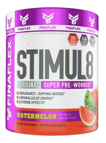 Pre Entreno Finaflex Stimul8 Estimulante 35 Serv Todo Sabor Sabor Watermelon