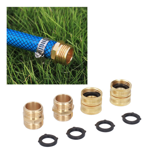 Adaptador De Tubo De Agua, Conector Doble Hembra De 3/4 PuLG