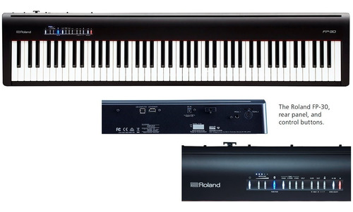 Imagen 5 de 8 de Piano Electrico Roland Fp30 88 Teclas Con Peso Y Sensitivo
