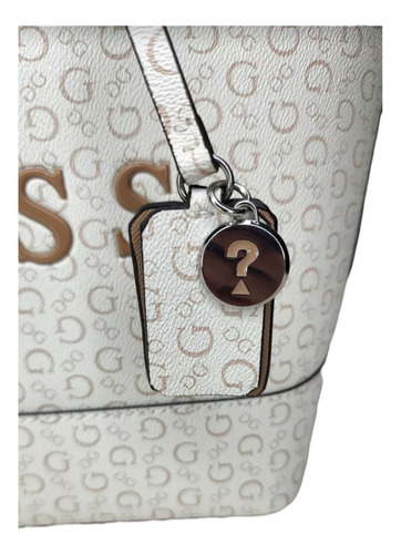 Bolsa Tote Guess Artemis Sa891722 Color Blanco