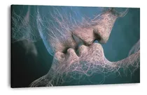 Comprar Cuadro Minimalista Moderno - Beso Abstracto. Canvas Algodón.