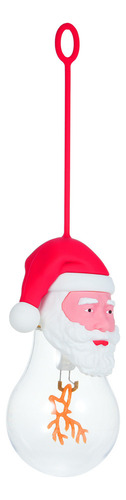 10 Bombillas Recargables Con Colgante De Papá Noel.