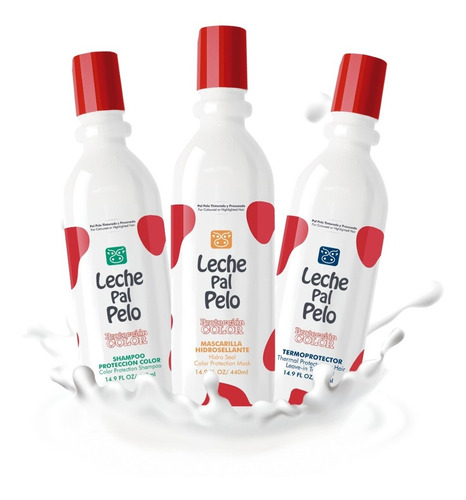 Imagen 2 de 5 de Kit Leche Pal Pelo Protección Color - mL a $98