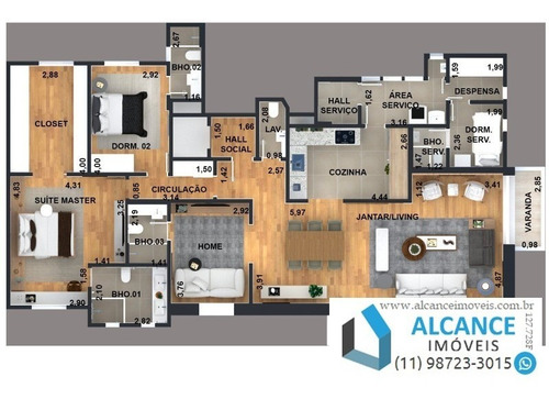 Imagem 2 de 9 de Apartamento Com 158 M², 3 Quartos, 3 Suítes E 2 Vagas, À Venda No Edifício Lambert, Em São Paulo - Ap00285 - 34442744