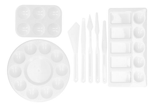 Paleta De Colores, Juego De 8 Rascadores De Plástico Para Pi