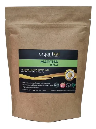 comprar Te Verde Matcha En Polvo Organikal Hgl X500gr 