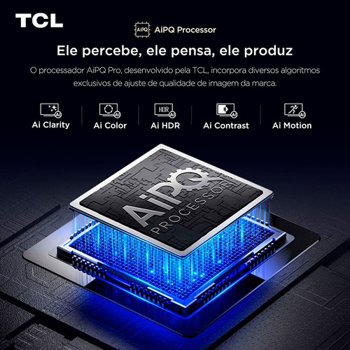 Smart Tv 50 Tcl, 4k Uhd, Qled, Google Tv - 50p7k