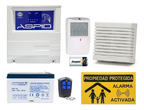 Alarma Sensor Infrarrojo Control Inalambrico Sirena Bat. Mex