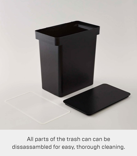 Home - Cubo De Basura Con Ruedas De 6.5 Galones, Doble Compa