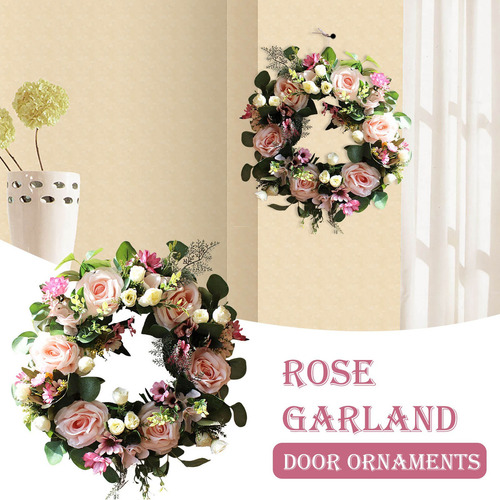 Guirnalda De Peonía De Imitación K Para Decoración De Puerta