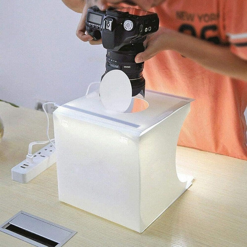 Mini Caja De Estudio Fotográfico 24 X 23 X 22 Cm, Caja De
