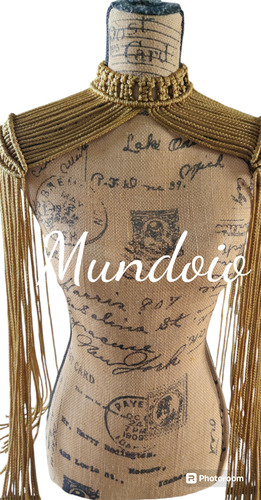 Complemento Hombrera Mujer Macrame Moda Vestido Unitalla Oro