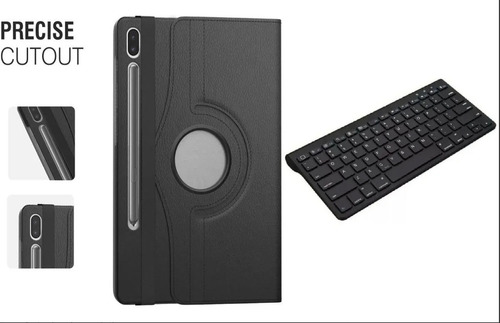 Capa Case Tablet Giratória Tab S7 Fe 12.4 + Teclado