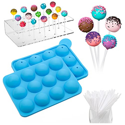 Juego De Moldes De Silicona Cake Pops, Molde Hacer Cake...