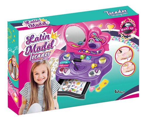 Set De Belleza Infantil Con Stickers Y Accesorios-lm23056