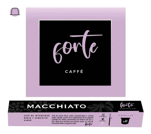 Capsulas De Cafe Macchiato Forte 10un