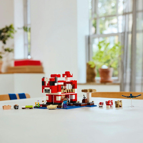 Lego® Minecraft® La Casa-champiñaca 21270; Juguete Infantil 500 La Casa Champiñon