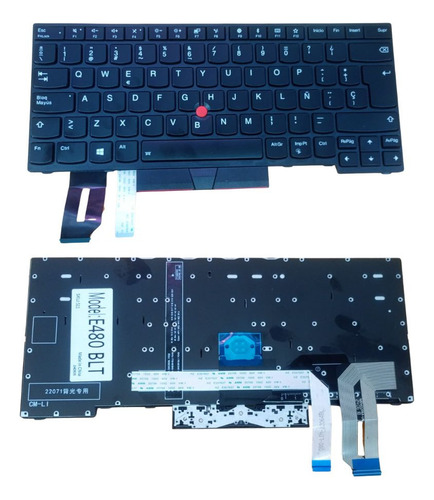Teclado Para Lenovo Thinkpad T480s T490 E480 E485 L480 L490 Negro Español España