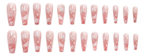 Pegatinas De Uñas Cloud De Cobertura Total, 24 Unidades/caja