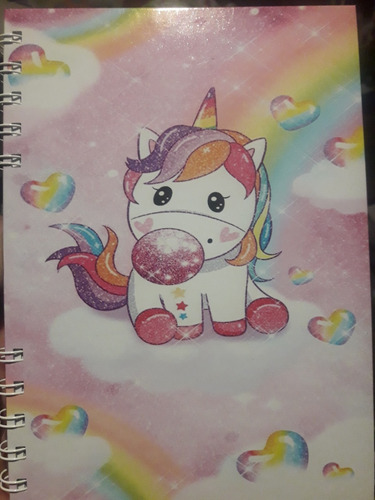 Libreta Poni Unicornio