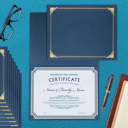 . Porta-certificados C8, Pacotes Com 10 Unidades,
