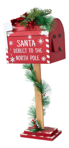Decoración Navideña Buzón De Papá Noel Buzón De Cartas