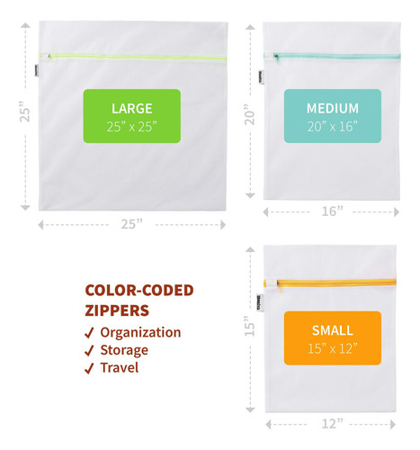 Mesh Laundry Bag For Delicates, Wash Bag For Underwear And