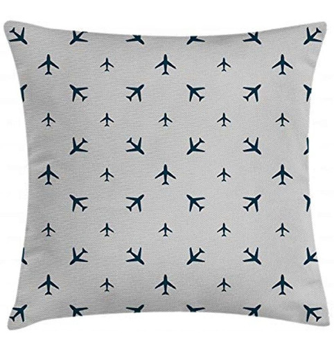 Ambesonne Airplane Throw Pillow Funda De Cojín, Rayas Diagon