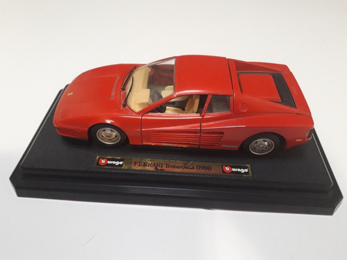 Carro De Colección Ferrari Testarossa 1984 Escala 1/24 