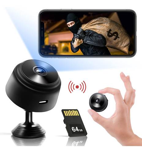 Oculta Audio Vivo Wifi Mini Espia Usb Wireless Cam 1080p Hd