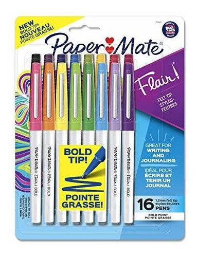 Bolígrafos De Tinta De Ge Paper Mate Flair Felt Tip Pens, Bo