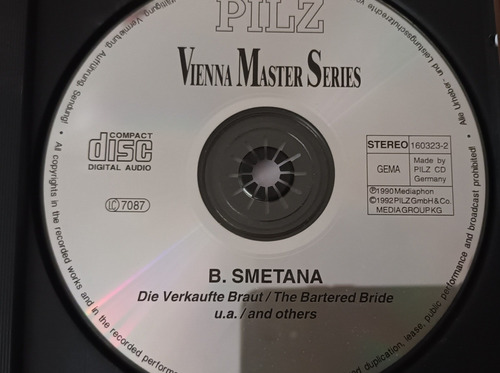 Smetana La Novia Vendida-cuarteto Nro.1, Etc. Cd Impecable