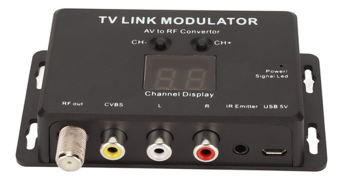 Convertidor Av A Rf, Modulador De Enlace De Tv, Compatible C