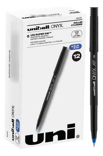 Bolígrafo Uni-ball Onyx Color Negro 0.7 Mm