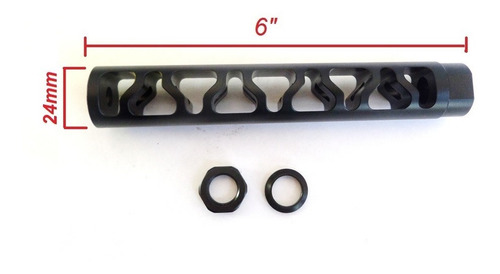 Imagen 2 de 5 de Freno De Boca Muzzle Brake .223/5.56 Rompe Flama 6 Pulgadas