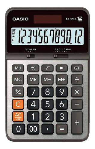 Calculadora De Escritorio Casio Ax-120b, 12 Dig Solay Y Pila
