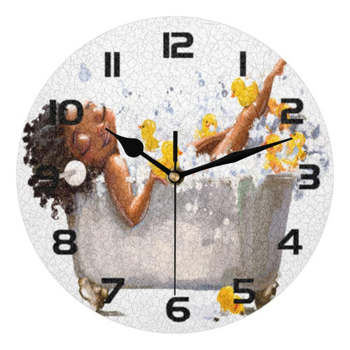 Reloj De Pared Redondo, Reloj Silencioso Sin Tictac De 9.5 P
